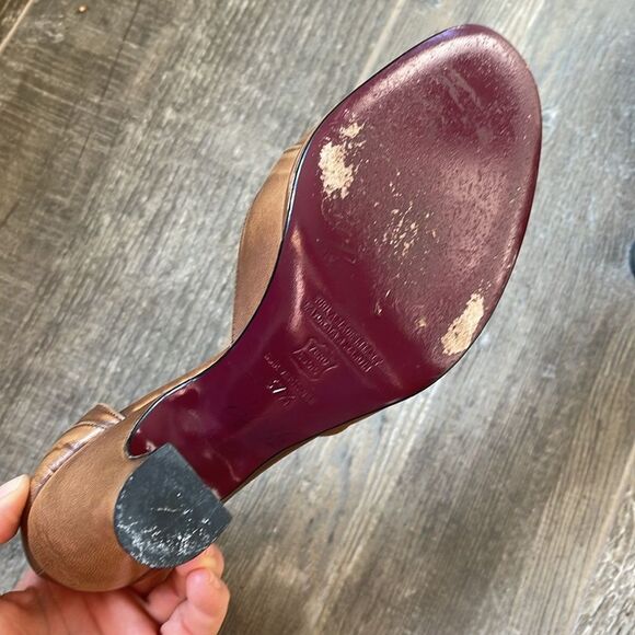 Charles David by Nathalie M. Vintage Leather Heel made in Italy (37.5) - Picture 5 of 8